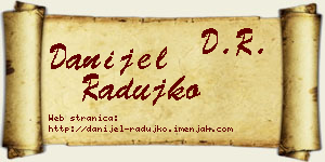 Danijel Radujko vizit kartica